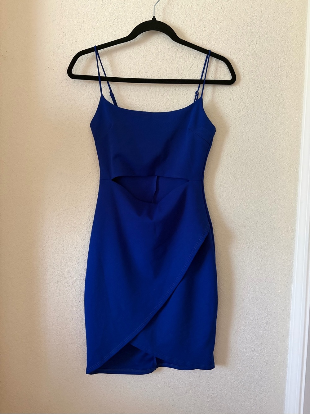 Lulu's Royal Blue Spaghetti Strap Cutout Dress Small